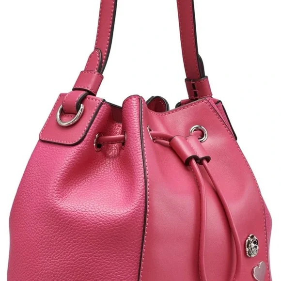 NWT Karl Lagerfeld Pink Bucket Bag - Picture 2 of 5